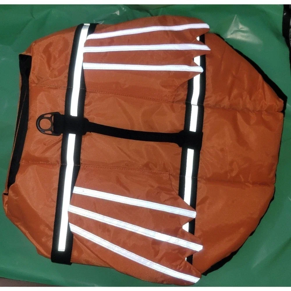 NWOT Reflective Orange Xl dog Water life jacket With Wings